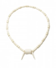 Live Nigerian Bead Necklace White