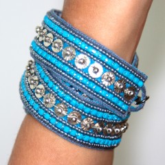 Live Indian Deepa Wrap Bracelet Turquoise