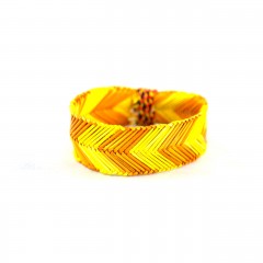 Live Thai Straw Bangle Yellow and Gold